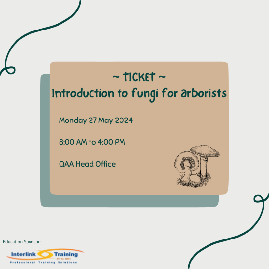 ticket image Introduction to fungi for arborists
